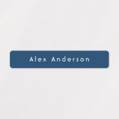 Blue Oranje Skinny Waterbestendig Kind Labels (Design 1)