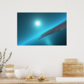 Blue Orbit Poster (Keuken)