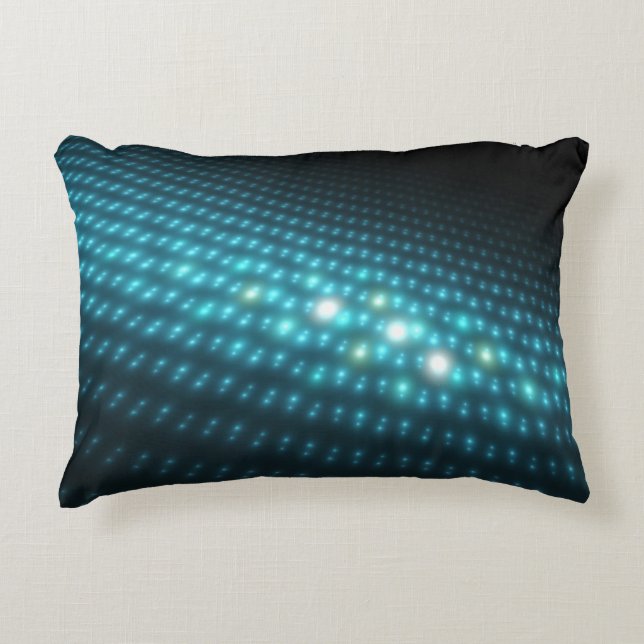 Blue Orbs 3D Accent Kussen (Voorkant)