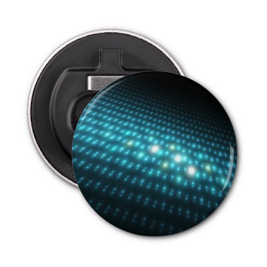 Blue Orbs 3D Button Flesopener (Voorkant)