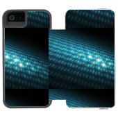 Blue Orbs 3D Incipio iPhone Portemonnee Hoesje (Agenda Open)