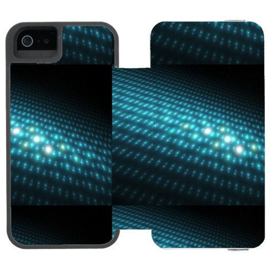 Blue Orbs 3D Incipio iPhone Portemonnee Hoesje (Agenda Open)