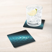 Blue Orbs 3D Kartonnen Onderzetters (Insitu)