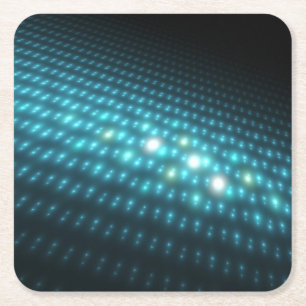 Blue Orbs 3D Kartonnen Onderzetters