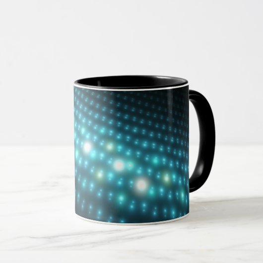Blue Orbs 3D Mok (Voorkant rechts)