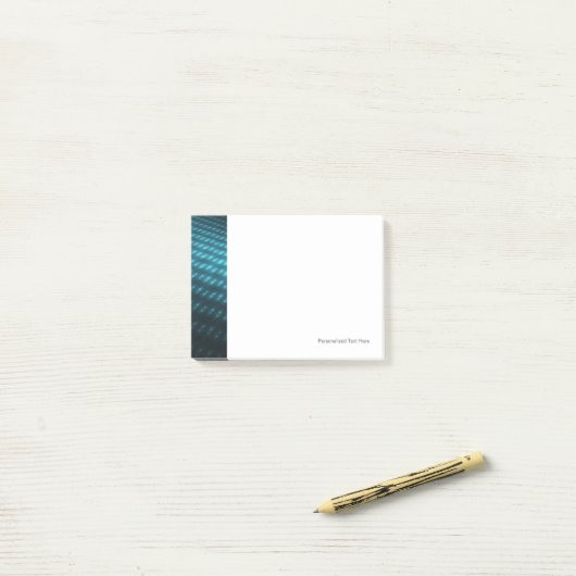 Blue Orbs 3D Post-it® Notes (Op bureau)