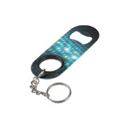 Blue Orbs 3D Sleutelhanger Flessenopener (Achterkant Gekanteld)