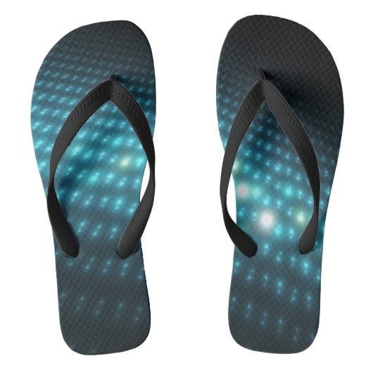 Blue Orbs 3D Teenslippers (Voetbed)