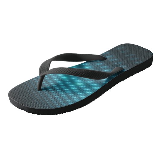 Blue Orbs 3D Teenslippers (Schuin)
