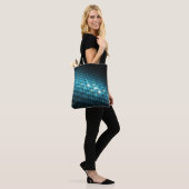 Blue Orbs 3D Tote Bag (Op model)
