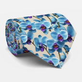Blue Orchid Dreams Stropdas (Opgerold)