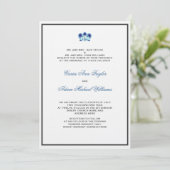 Blue Orchid Invitation Kaart (Staand voorkant)