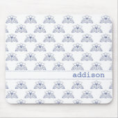 Blue Orchid Pattern Muismat (Voorkant)