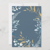 Blue Orchid Save the Date cards Kaart (Achterkant)