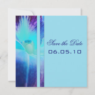 Blue Orchid Save the Date Notice