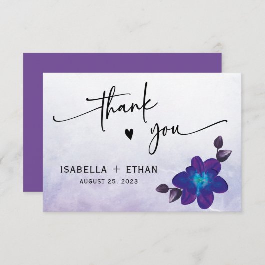 Blue Orchid Wedding (Voorkant / Achterkant)