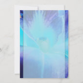 Blue Orchid Wedding Uitnodiging (Achterkant)
