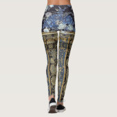 Blue Oriental Floral Shortie Leggings (Achterkant)