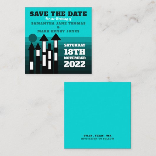 Blue Oriental Palace, sla de datum op Informatiekaartje (Voorkant / Achterkant)