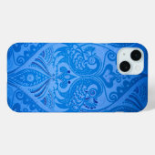 Blue Oriental Peacock Birds Case-Mate iPhone Case (Achterkant (horizontaal))