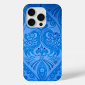 Blue Oriental Peacock Birds Case-Mate iPhone Case (Achterkant)