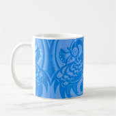 Blue Oriental Peacock Birds Koffiemok (Links)