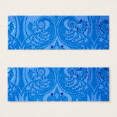 Blue Oriental Peacock Birds Mini Visitekaartjes (Voorkant /achterkant)