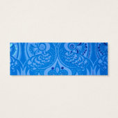 Blue Oriental Peacock Birds Mini Visitekaartjes (Achterkant)