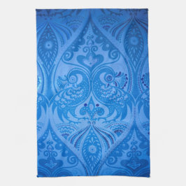 Blue Oriental Peacock Birds Theedoek