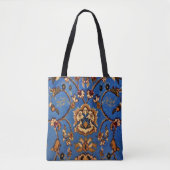 Blue Oriental Rug Tote Bag (Voorkant)