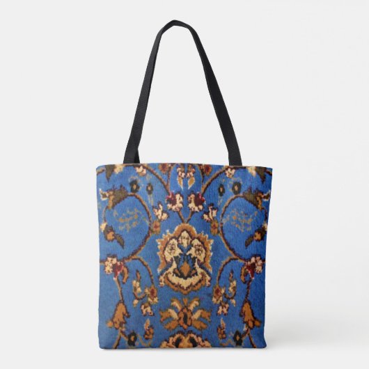 Blue Oriental Rug Tote Bag (Achterkant)