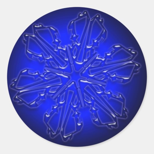 Blue Ornament Sticker (Voorkant)