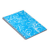 Blue Ornamental Spiral Notitieboek (Rechterzijde)