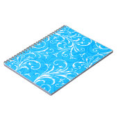 Blue Ornamental Spiral Notitieboek (Linkerzijde)