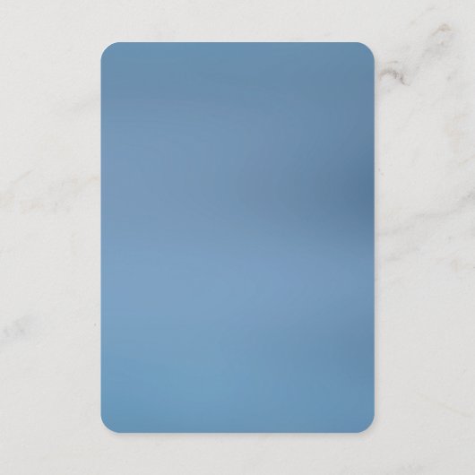 Blue Ornate Floral Detail Enclosure Card Informatiekaartje (Achterkant)