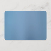 Blue Ornate Floral Detail Enclosure Card Informatiekaartje (Achterkant)