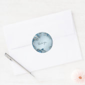 Blue Ornate Floral Sticker (Envelop)
