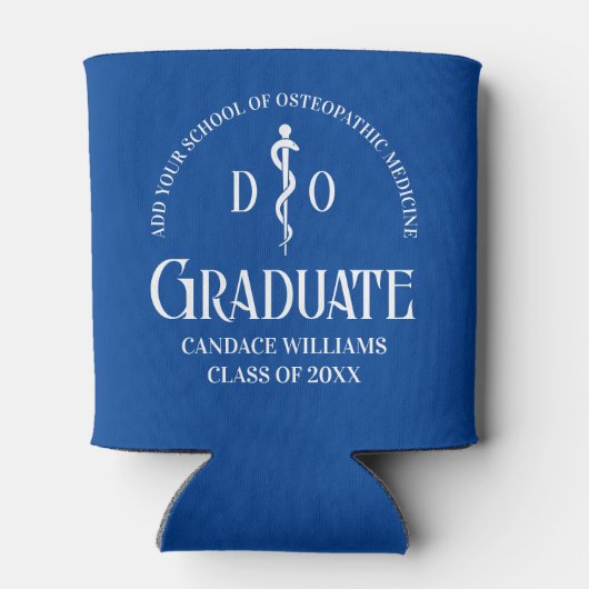 Blue Osteopathic Medical School Afstudeerfeest Blikjeskoeler (Achterkant)