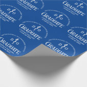 Blue Osteopathic Medical School Afstudeerfeest Cadeaupapier (Hoek)