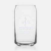 Blue Osteopathic Medical School Afstuderen Blikvorm Glas (Achterkant)