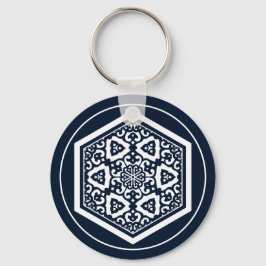  Blue Ottoman Turks Tracery Graphic Sleutelhanger