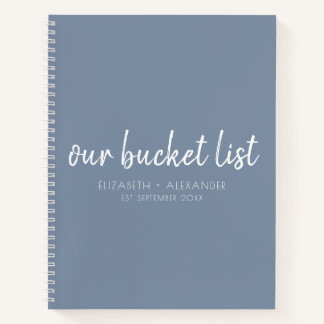 Blue Our Bucket List Couples Keepomwille Journal Notitieboek