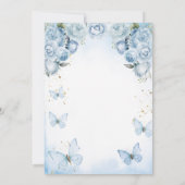 Blue Our Little Butterfly wordt één goud Kaart (Achterkant)