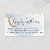 Blue Over the Moon Display Douche Kaart (Voorkant)