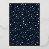 Blue Over The Moon Kaart voor geboorteaankondiging (Achterkant)