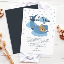 Blue Over The Moon Slapen Beer Dank je kaart