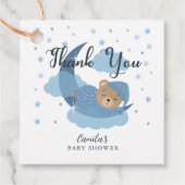 Blue Over The Moon Sleeping Beer Dank je wel Bedankjes Labels (Voorkant)