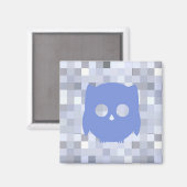 Blue Owl 2 Inch Magnet (Voorkant / Achterkant)
