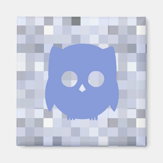 Blue Owl 2 Inch Magnet (Voorkant)