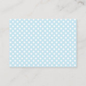 Blue Owl Baby shower Luier Raffle Ticket Insert Informatiekaartje (Achterkant)